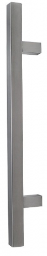 Square Pull Handle Pair Stainless Steel