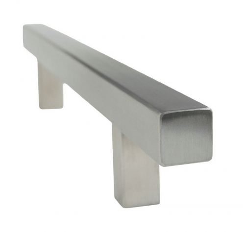 Square Pull Handle Pair Stainless Steel