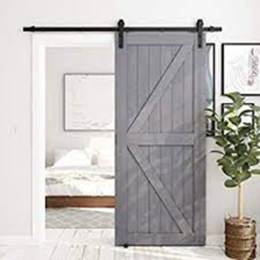 Timber Barn Door 2100 x 810mm and Track Kit