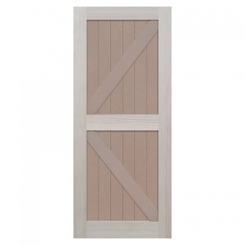 Timber Barn Door 2100 x 910mm and Track Kit